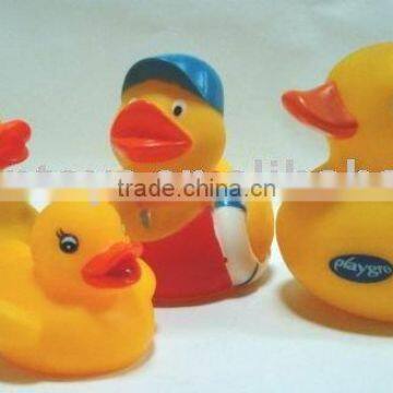 rubber bath floating flashing duck