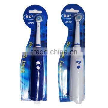 Oral Hygiene Health Products Battery Operated Electric Toothbrush with replacement Heads