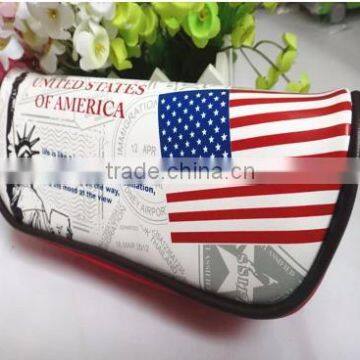 Beautiful Country''s Symbolic Pattern Pencil Case ,Simple PU Pen Bag