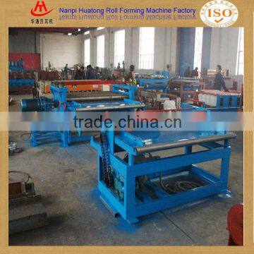 Flat sheet leveling slitting and cut to length line