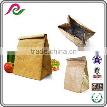 2016 Roll Top Insulated Foil lining Tyvek Paper Bag For Food