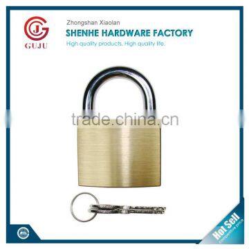 Solid Brass Padlock in Lock