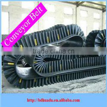 sidewall rubber conveyor belt could avoid the phenomenon of flange, clapboard cracking and fall off etc