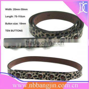 PU Leather Long Button Belt Alibaba China Product