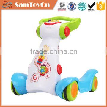 Electric baby jogger plastic unique baby walker with light amd music