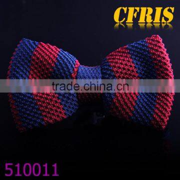 LOW MOQ supply 100% polyester knitted bow tie