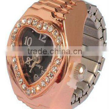 fashion mini cute crown finger watch with spring band