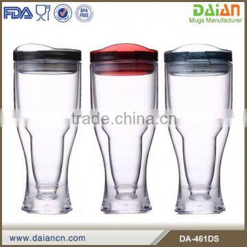 Bpa free promotion14oz clear acrylic tumblers with straw