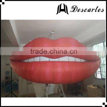 Russian L:2m luscious inflatable mouth/inflatable red lip helium balloon for sale