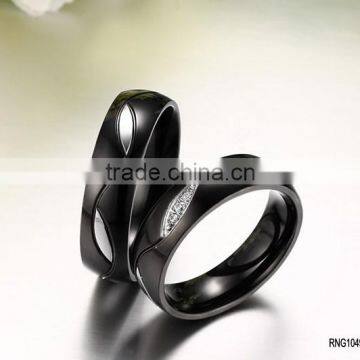 Fashion Jewelry Crystal Stainless Steel Rings