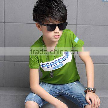 Fashion Cheap Factory Price Good Quality Kids Round Neck T-shirt China Supplier photo-5