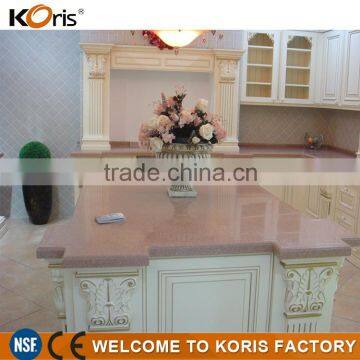 High grade white italian acrylic solid surface marble slab table top