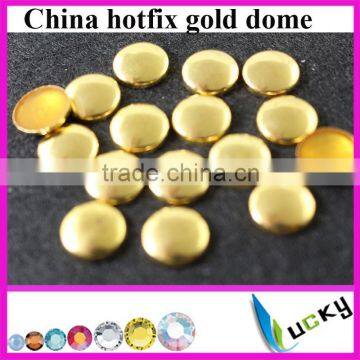 China hotfix copper dome convex dome studs gold color for jeans