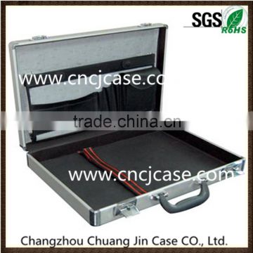 Convenient carrying business silver aluminum computer box