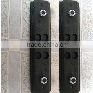 Rubber track pads for excavators