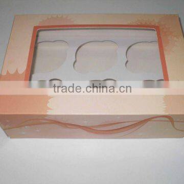bakery boxes for cupcakes with 6 holders