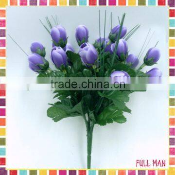 H44m Purple Fabric Garden Flowers Artificial Spring Crocus