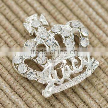 3D Nail Art Rhinestone Decorations Colors Crown Bowknot & Love pattern Alloy Nail Art For Glitter Manicure Tools