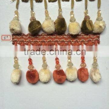 [YZLACE] Tassels Lace Curtains Wholesale 10076 photo-3