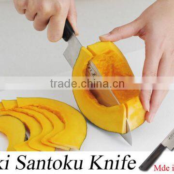 Arnest Japanese seki kanetsugu molybdenum vanadium santoku fish bread veggie cooking knife knives made in Japan 75202