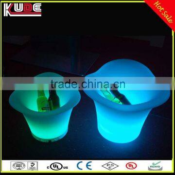 Waterproof Illuminated Plastic LED Ice Bucket With Remote Control and Rechargeable Battery photo-2