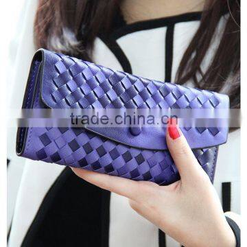 New Hand-woven Gradient Fashion Envelope Wallet Long Wallet
