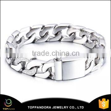 Mens Stainless Steel 316L silver Stainless Steel bracelet