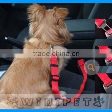 0064# YiWu Winipet 100%high quality dog belt pet seat safety belt China wholesale outdoor car