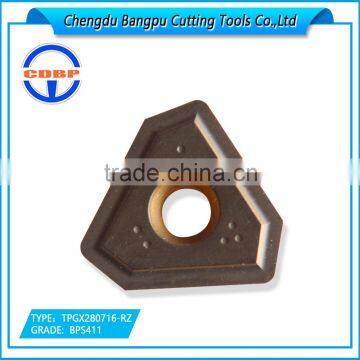 CDBP carbide insert turning TPGX280716-RZ steel casting