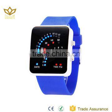 Latest products china supplier silicone watchband Led display digital watch 7015M