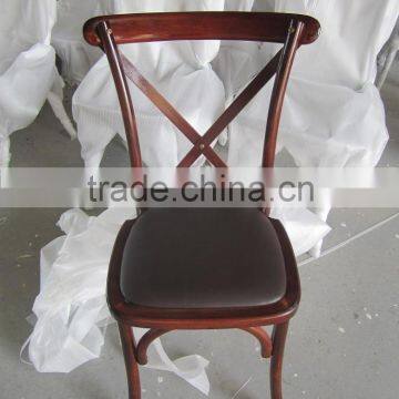 solid wood cross back chair for wedding