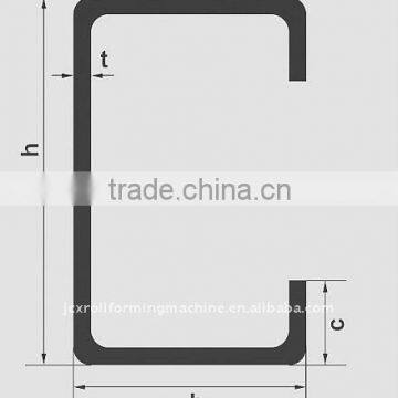 c purlin machine(fly saw cutting)