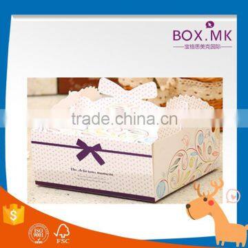 Most Popular Manufacture Environment Fashion Design Recycled White Big Ribbed Birthday Cake Box photo-5