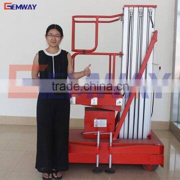 High quality electric hydraulic manual vertical man lift for sale