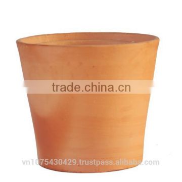 Tall round Ceramic flower pots set of 3, Round terracotta pots wholesale, cheap ceramic flower pots