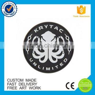 China supply high quality silicone custom pvc logo patch