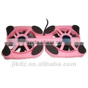 green adjustable fan cooling pad for laptop