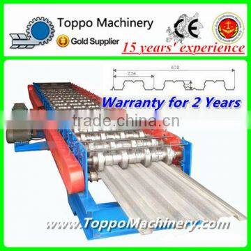 Automatic Steel Floor Decking Plates Step Forming Machinery