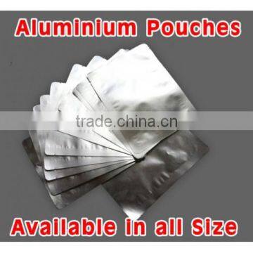 Silver aluminium pouches 8"X 12" for sale