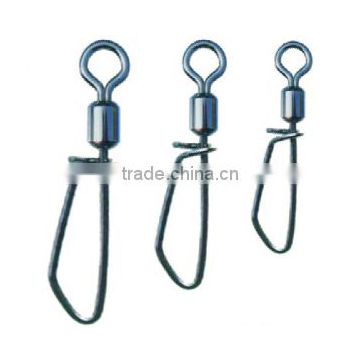 Rolling fishing swivel with T-shape snap