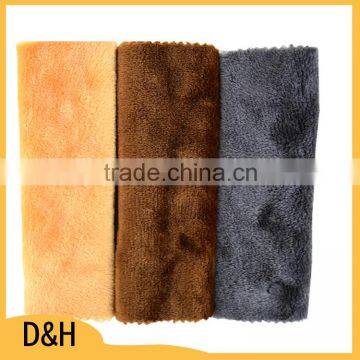 fast delivery sample available durable textile material double velour fabric material at good competitive and price