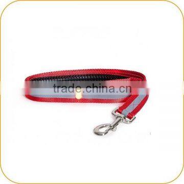 Fashion Design High Quality Nylon Webbing LED Rhinestone Pet Leash