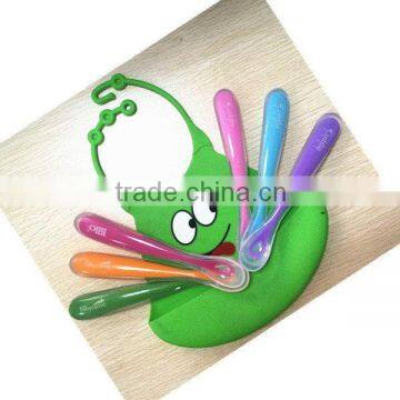 Fashionable Crazy Selling custom silicone baby feeding spoons