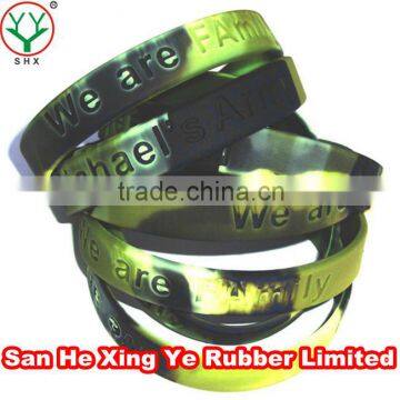 silicone rubber custom wristband online from the chinese factory