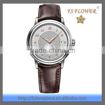 FS FLOWER - Fashion Arabic Numerals Watch Dial Calendar Watches For Men