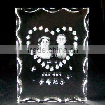 pure crystal portrait for souvenir gift (R-0036)