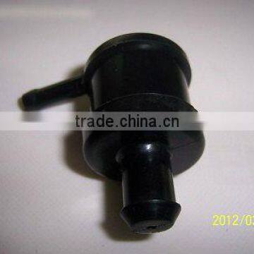 Car exhaust system fuel spill valve