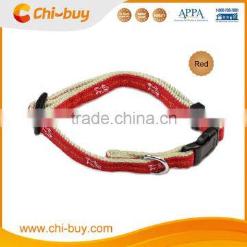 20~30cm Red Printing Nylon Dog Collar Martigale Pet Collar