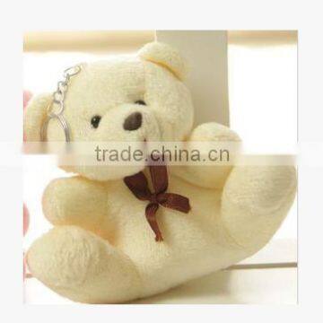 Custom Sitting 10cm key ring Teddy Bear Plush toy for kid