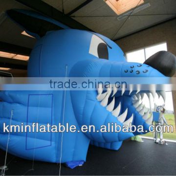 inflatable wolf head tunnel tent